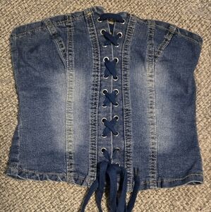 Blue Denim Top (XS)